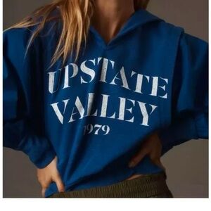 Upstate Valley Navy Hoodie Pilcro blue